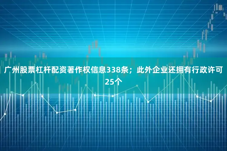 广州股票杠杆配资著作权信息338条；此外企业还拥有行政许可25个